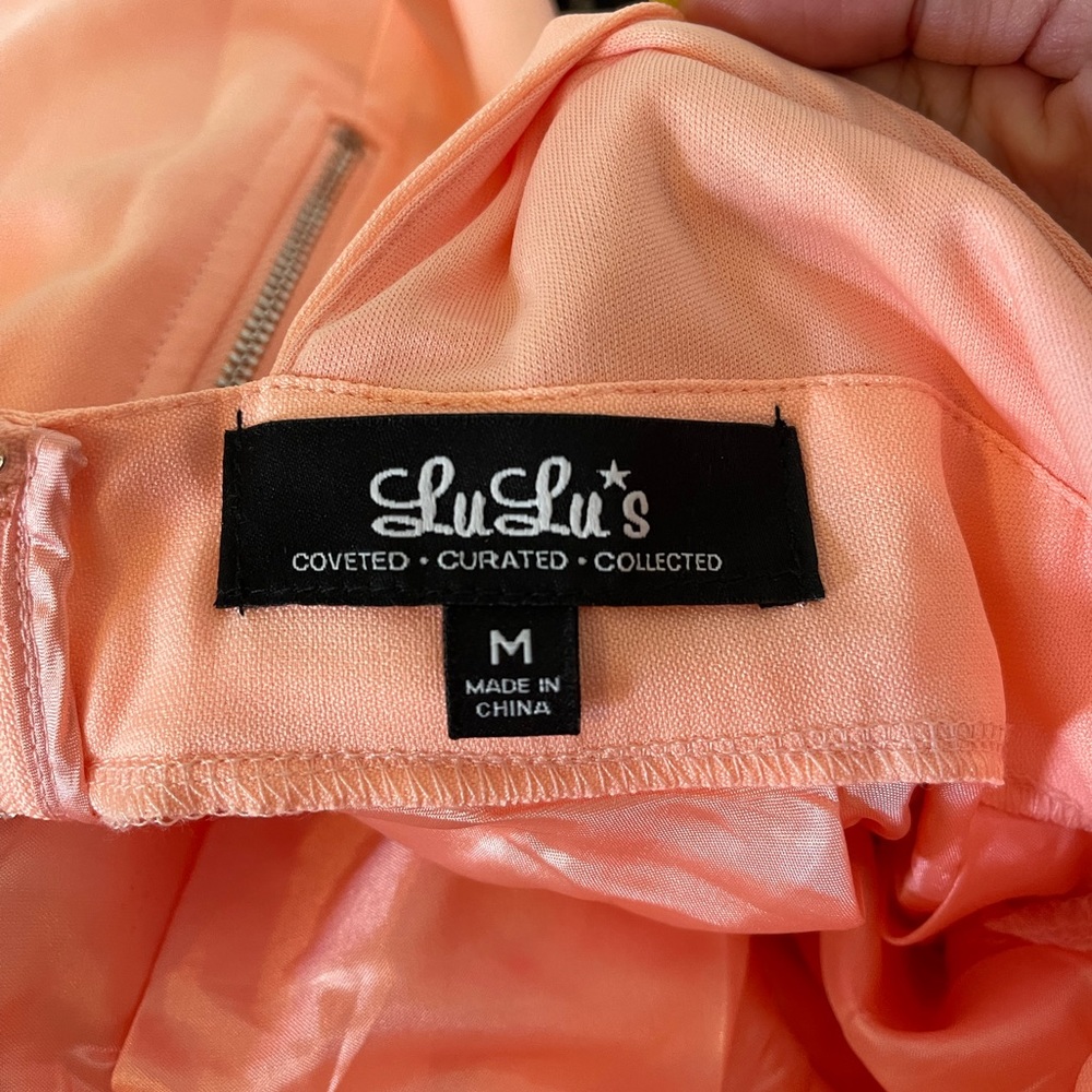 Neon Peach Backless Dress - Picture 9 of 9